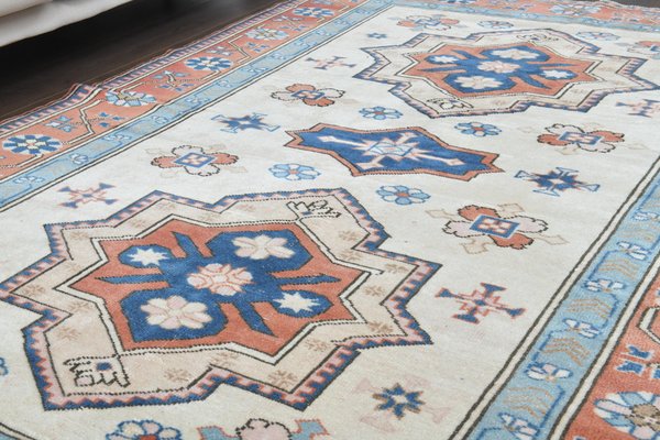 Vintage Turkish Wool Area Rug, Anatolian, 1950s for sale at Pamono