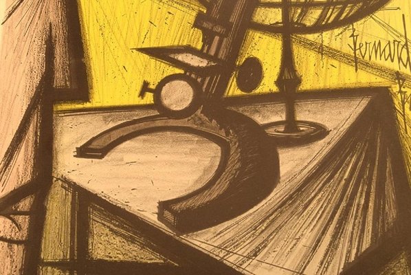 Affiche de brevet de microscope Art mural scientifique | France