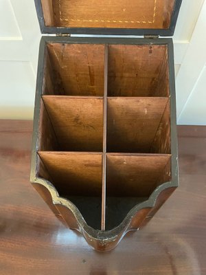 Antique Opaline Glass French Box of Serpentine Shape Antique Opaline Glass French Box of Serpentine Shape