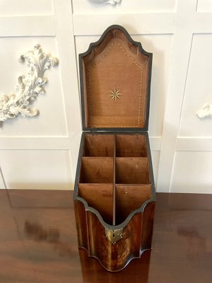 Antique Opaline Glass French Box of Serpentine Shape Antique Opaline Glass French Box of Serpentine Shape