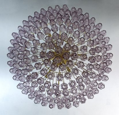Mid-Century Modern Murano Glass Poliedri Chandelier by Carlo