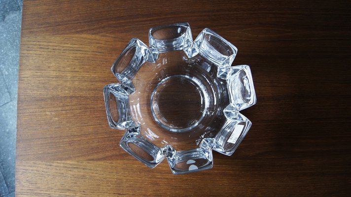Crystal Corona Bowl by Lars Hellsten for Orrefors for sale at Pamono