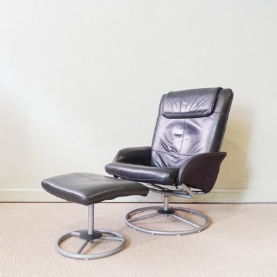 Set of Malung Lounge Chair and Footstool from Ikea, 1999 for sale