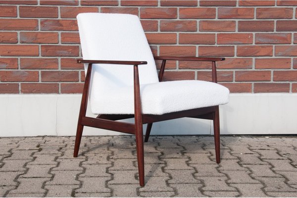 Mid century on sale chair white