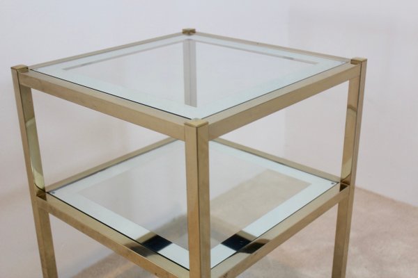 mirrored lamp table