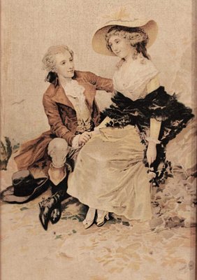 Pittura su tessuto, Francia, XVII secolo in vendita su Pamono