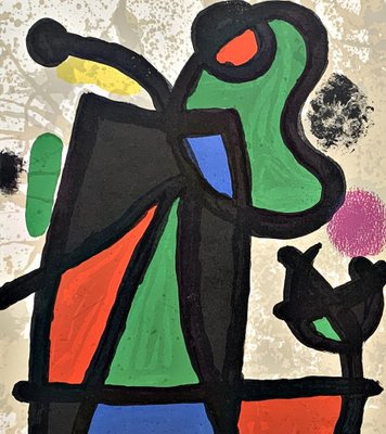 Joan Miro, Composition for Derriére Le Miroir No. 186, Litografia