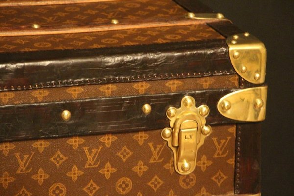 LOUIS VUITTON Antique Monogram Damier Wardrobe Steamer Trunk chest purse  bag LV