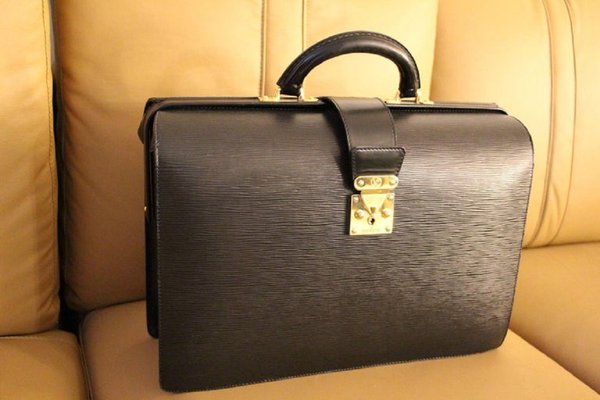 LOUIS VUITTON France Professor Doctor Attorney Monogram Briefcase Bag  Customized