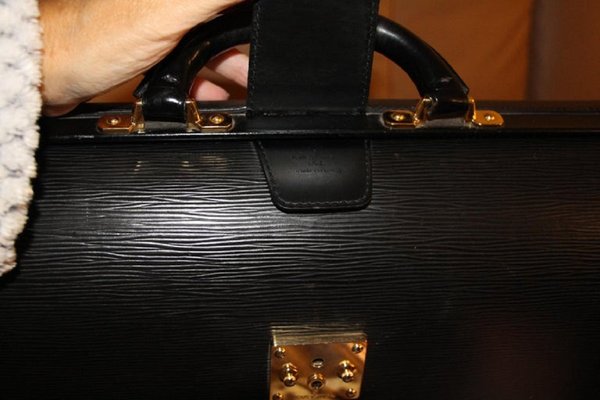 louis vuitton leather briefcase