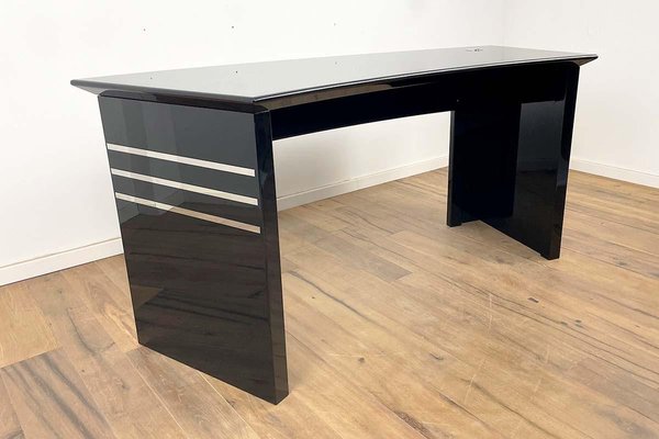 Vintage Bauhaus Black Print Shop Desk for sale at Pamono