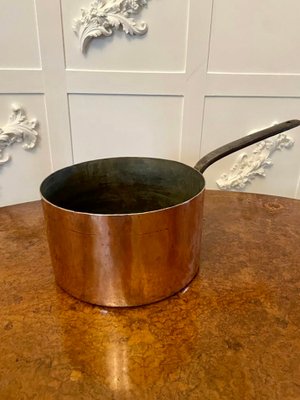 Grande Casserole George III Antique en Cuivre, 1800s en vente sur