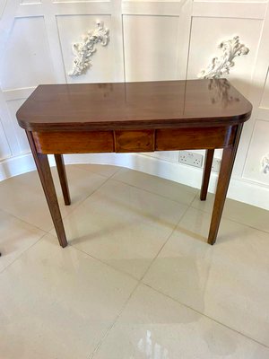 Antique George III Mahogany Tea Table 1800s