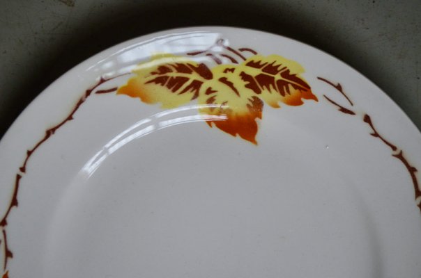 Lot De 3 Assiettes à Dîner Rouges - Royal Norfolk, Céramique Motif Cercles