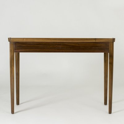 Swedish Modern Walnut Console Table 1950s for sale at Pamono
