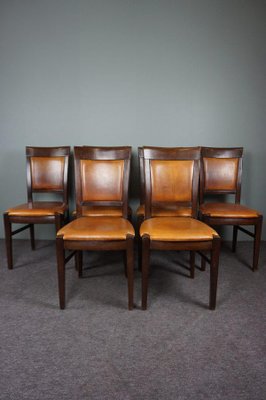 Leather dining chairs set of 4 sales