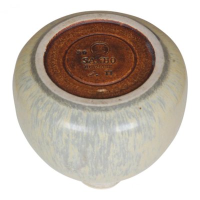 Vase with Beige Glaze by Eva Stæhr for Saxbo for sale at Pamono