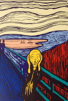 Andy Warhol After Munch, The Scream in Orange, 20th Century