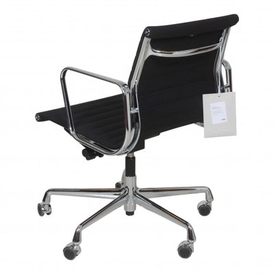 Black Hopsak Fabric Ea 117 Office Chair by Charles Eames for Vitra