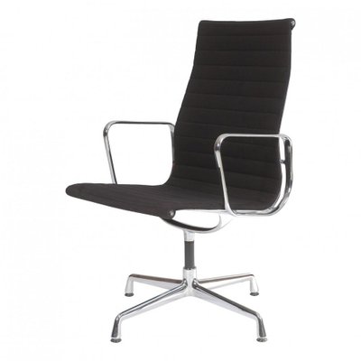 Black Hopsak Fabric EA 109 Chair by Charles Eames for Vitra