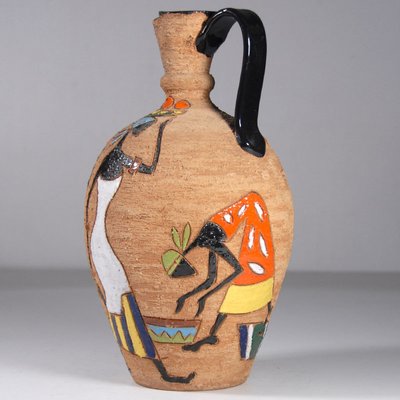 Mid-Century Italian Ceramic Vase by Brothers Fiancullacci for