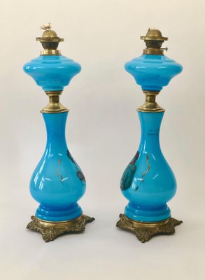 Opaline Glass Oil Lamp Opaline Glass Oil Lamp