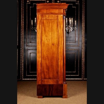 19th Century Biedermeier Style Mahogany Armoire for sale at Pamono