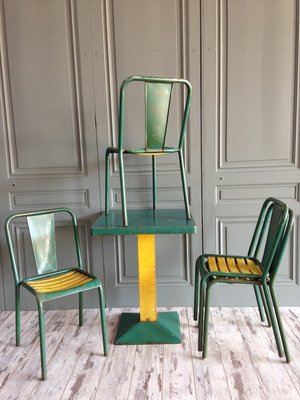 xavier pauchard french industrial dining room furniture metal industrial green dining set by xavier pauchard for tolix 1950s xavier pauchard french industrial dining room furniture metal industrial green dining set by xavier pauchard for tolix 1950s