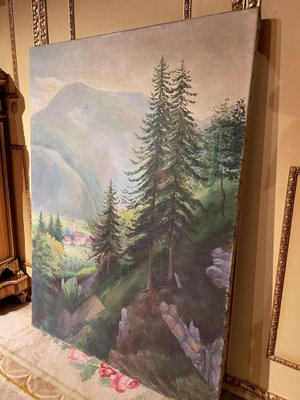 手書き油絵　ベルギー風景　豪華額付き 楽天市場】手描き 油絵 絵画 額入り 油彩 F4サイズ 新屋敷一平