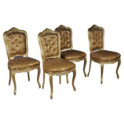 French Salon Chairs from Bellevue Palace, Berlin, 1890s, Set of