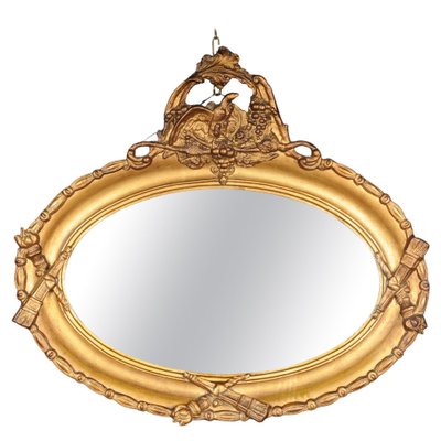 Specchio da parete ovale, XX secolo in vendita su Pamono