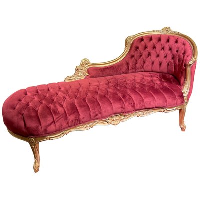 20th Century Louis XV Chaise Lounge in Beech for sale at Pamono