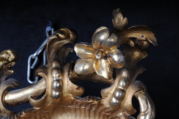 ヨーロッパ　ダンネッカー　ブロンズ　アールデコ　ミッドセンチュリー　アンティーク 19th Century Napoleon III Rococo Mirror, 1880s for sale at Pamono