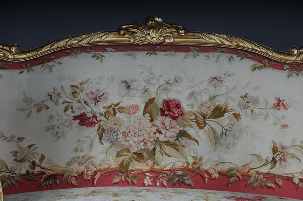 Royal Louis XV or Rococo Tapestry Sofa & Chairs, 1880s, Set