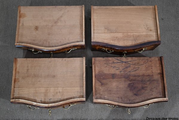 Table à jeux style Louis XVI marqueterie fin XIXe