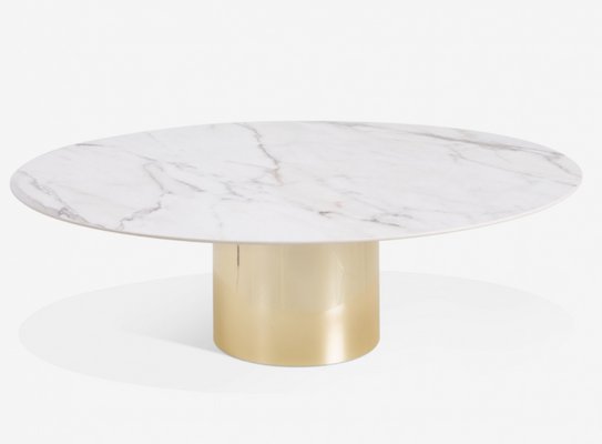 Marble and gold metal 2024 norah accent table