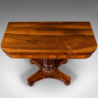 Antique Folding tableアンティークテーブル Antique William IV English Fold-Over Card Table, 1835 for sale at
