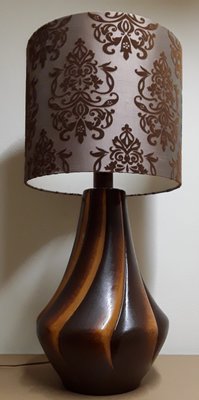 Lampada da tavolo vintage con base a forma di pera in ceramica, anni '70 in  vendita su Pamono