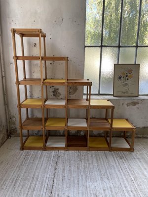 Bauhaus Regal aus Pinienholz im Stil von Maison Regain, 1960er bei Pamono kaufen