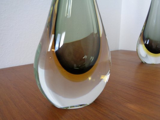 Italian Murano Formia Glass Vases from Fornace Mian, 1970s
