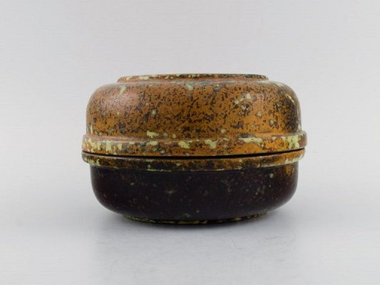 ハンスヘッドバーグ？HANSHEDBERG. Jar with lid Glazed Ceramics Lidded Jar from Hans Hedberg, 1980s for sale at Pamono