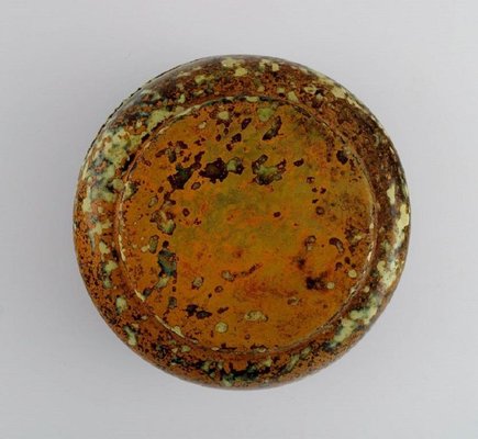 Glazed Ceramics Lidded Jar from Hans Hedberg, 1980s for sale at Pamono
