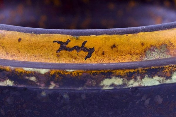 Glazed Ceramics Lidded Jar from Hans Hedberg, 1980s for sale at Pamono