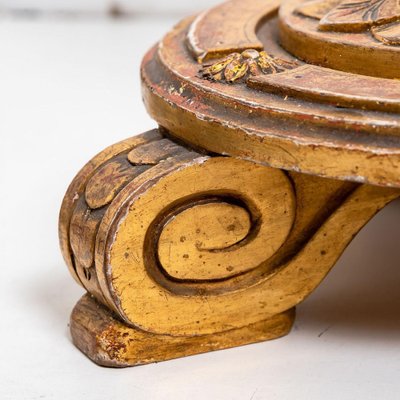 Wood carved floor lamp deals