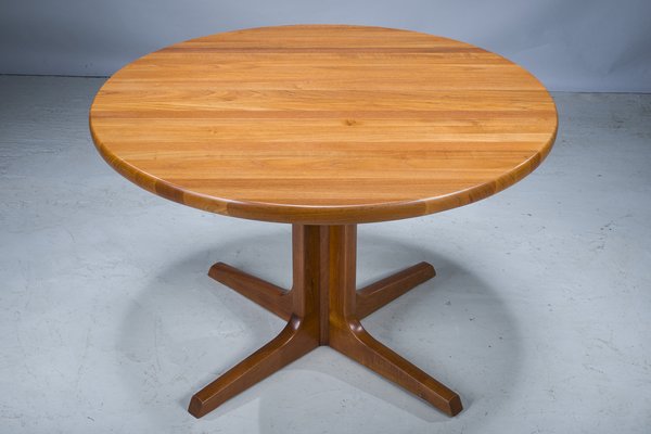 Mid century 2024 pedestal dining table