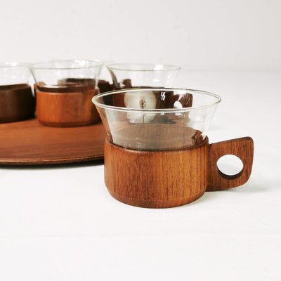 German Tea and Coffee Set by Schott & Gen Mainz Jena Glas, 1970s 
