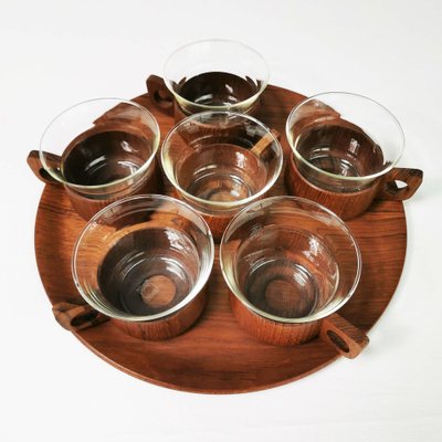 German Tea and Coffee Set by Schott & Gen Mainz Jena Glas, 1970s 