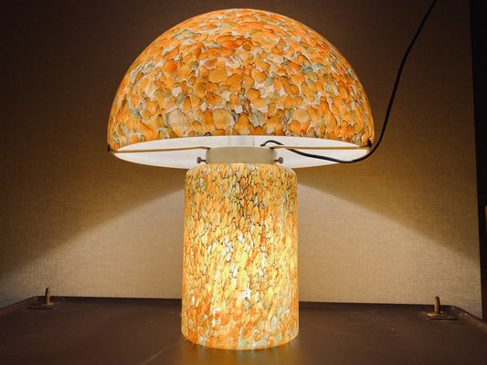 Orange Mushroom Lamp by Peill and Putzler, 1970s for sale at Pamono