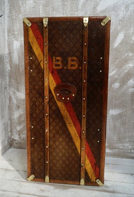 French Aux États Unis Travel Trunk, 1910s for sale at Pamono