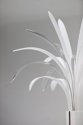 Modern Acrylic Palm Tree Floor Lamp by Theo Verhulst Belgian